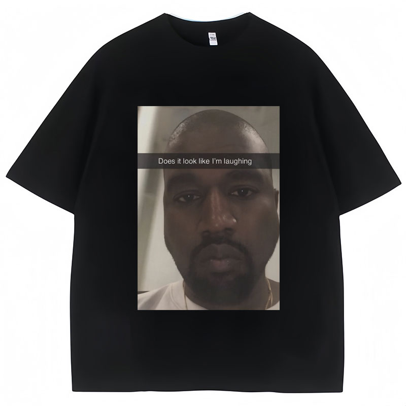 Vintage Fashion Look - T-shirt humoristique Kanye West avec le