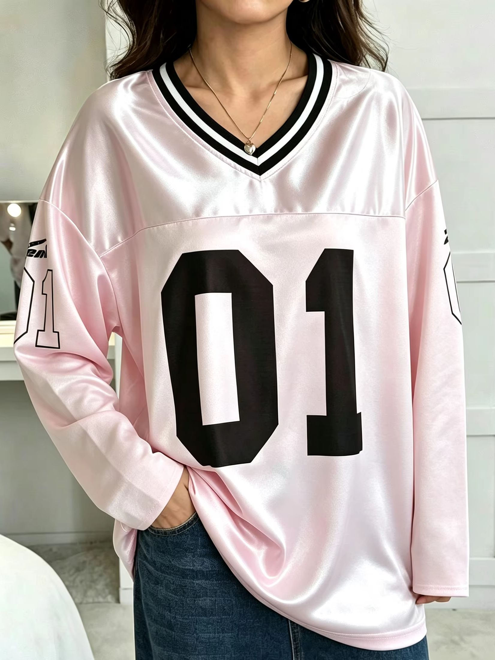 V Vintage Fashion - T-shirt à manches longues pour hommes