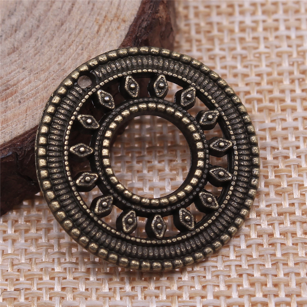 Vintage Fashion Words - 10 pièces de breloques circulaires 26x26mm