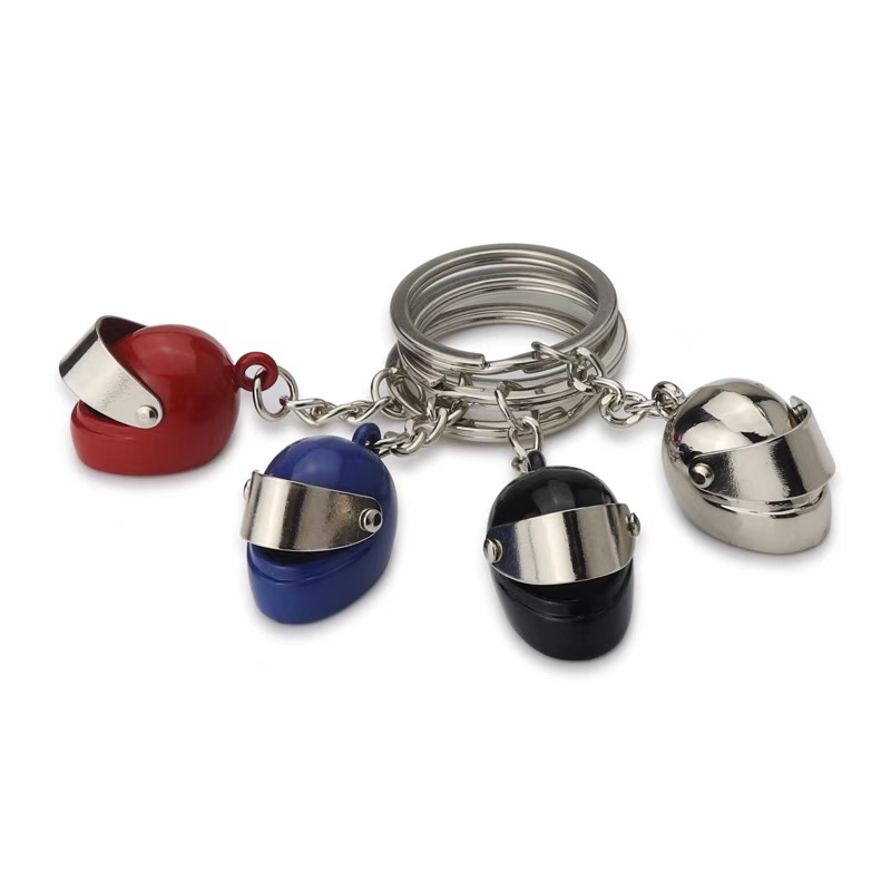 Vintage Fashion Ornaments - Mini porte-clés casque de moto créatif,