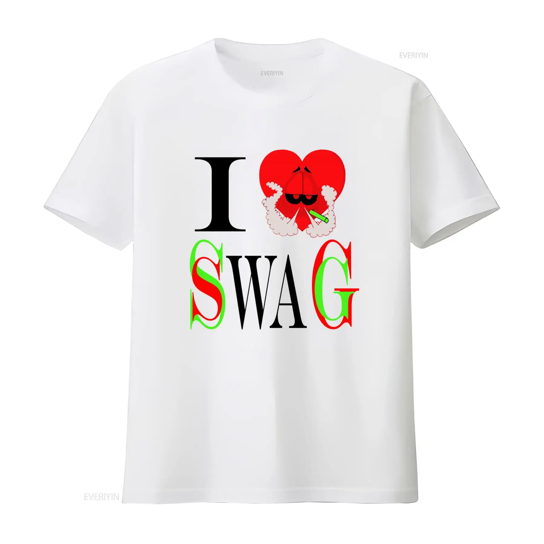 Vintage Fashion Look - T-shirt imprimé cœur I Swag, style