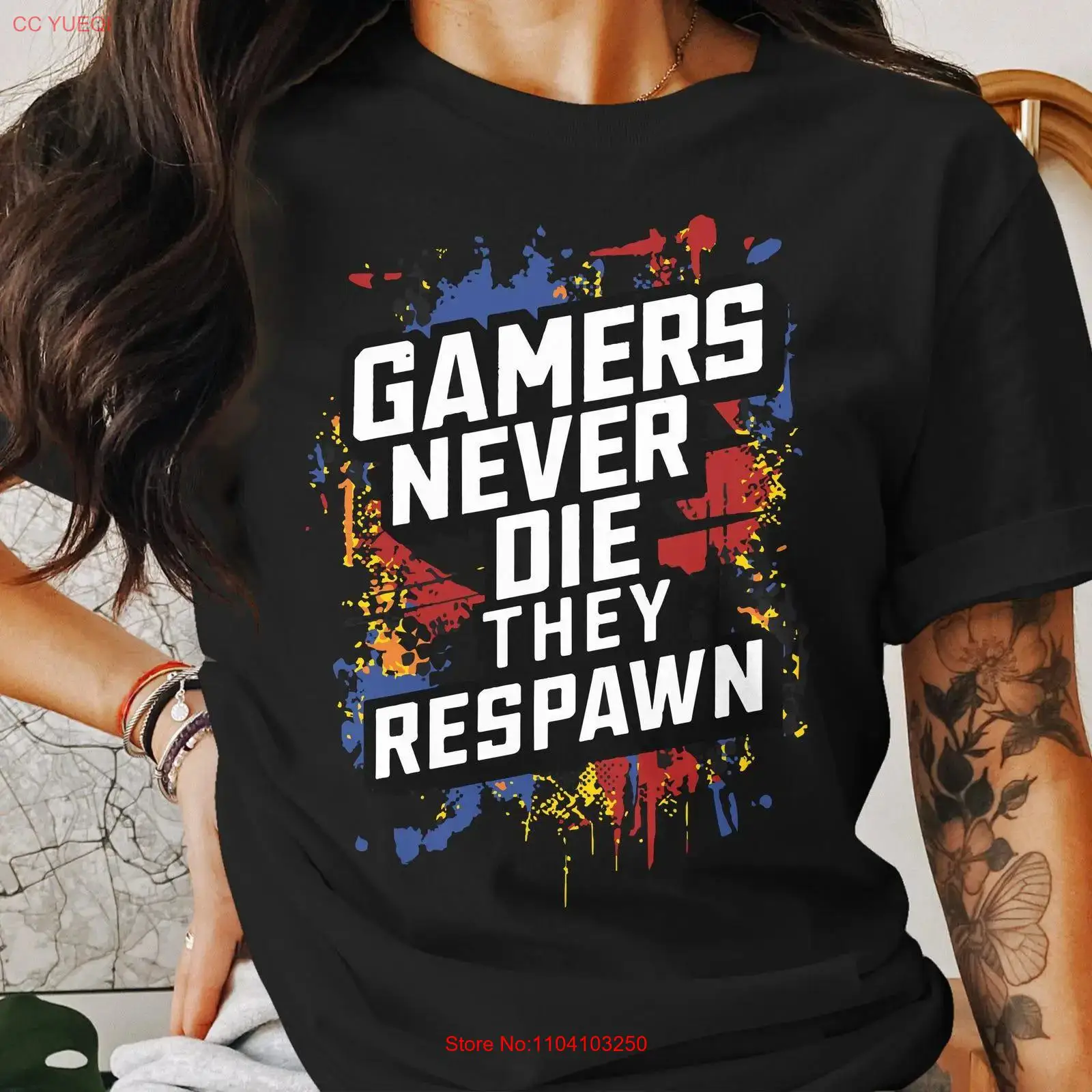Vintage Fashion Video - T-shirt « Gamers Never Die They