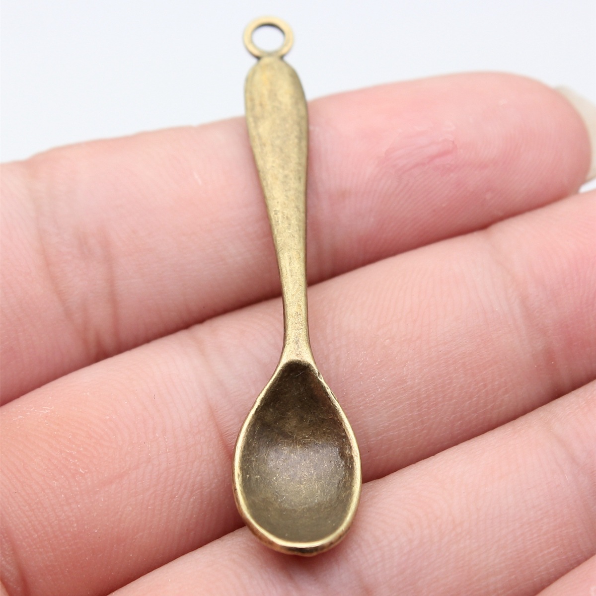 Vintage Fashion Words - Breloques en forme de cuillère, 54x11mm,