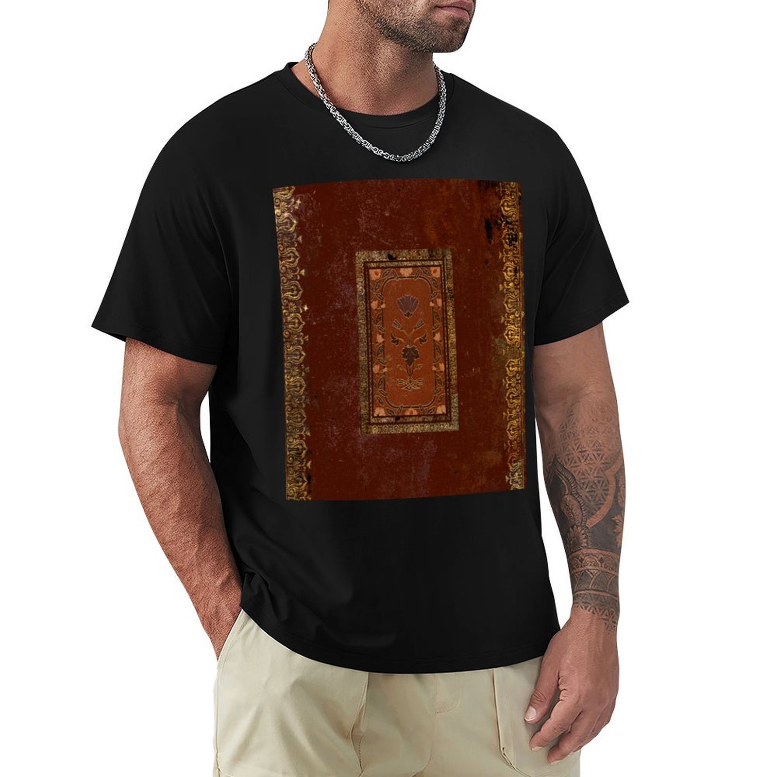 Vintage Fashion Look - T-shirt vintage style victorien avec motif