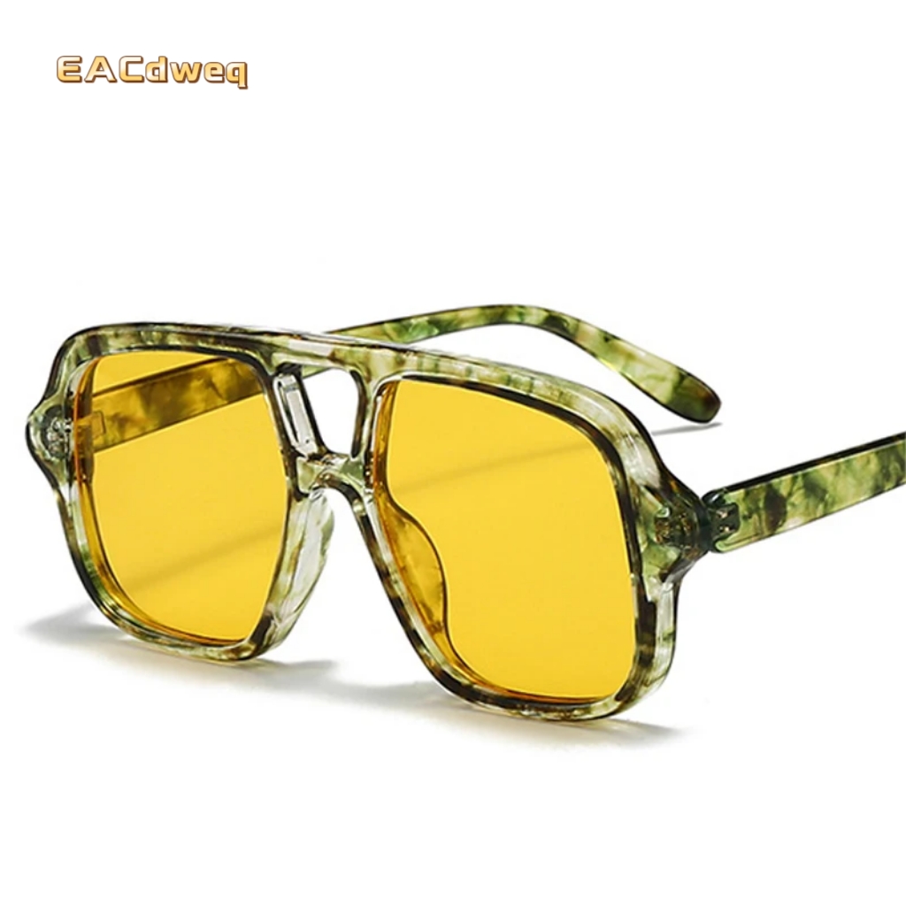 Vintage Fashion Glasses - Lunettes de soleil carrées tendance pour