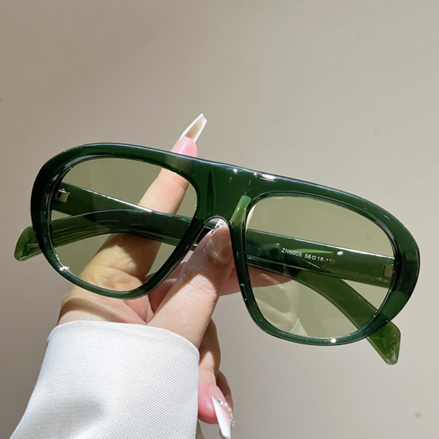 Vintage Fashion Glasses - Nouvelles Lunettes de Soleil Pilote Surdimensionnées
