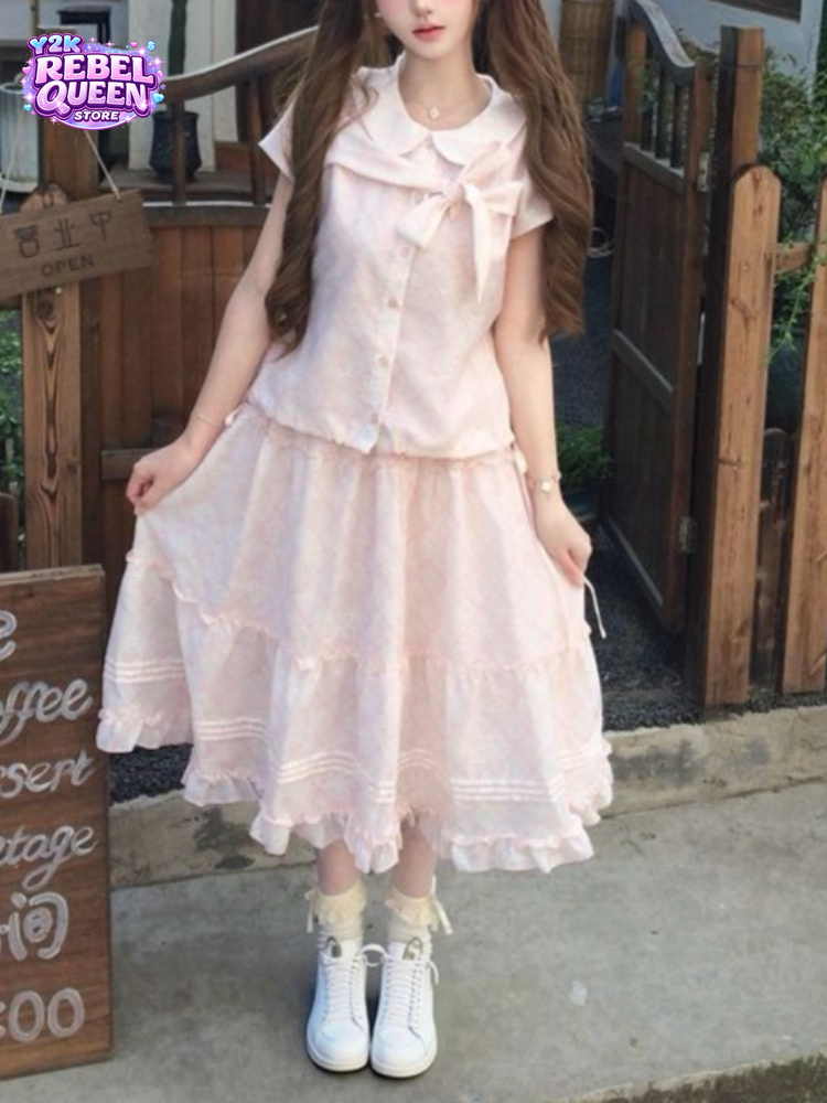 Vintage Victorian Fashion - Ensemble 2 pièces pour femme, haut
