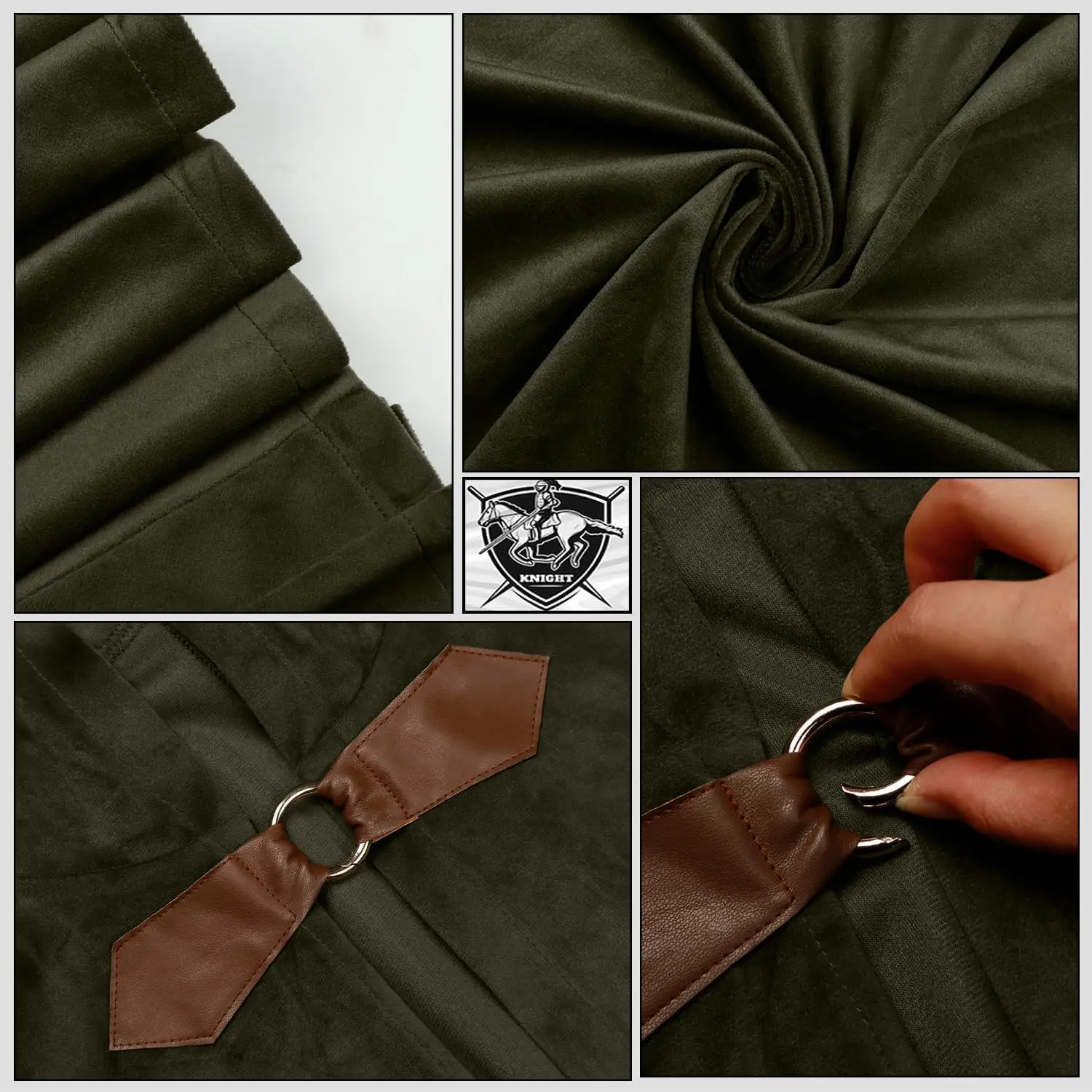 L'VOW Cape à capuche en velour - Vintage Victorian Fashion avis et prix