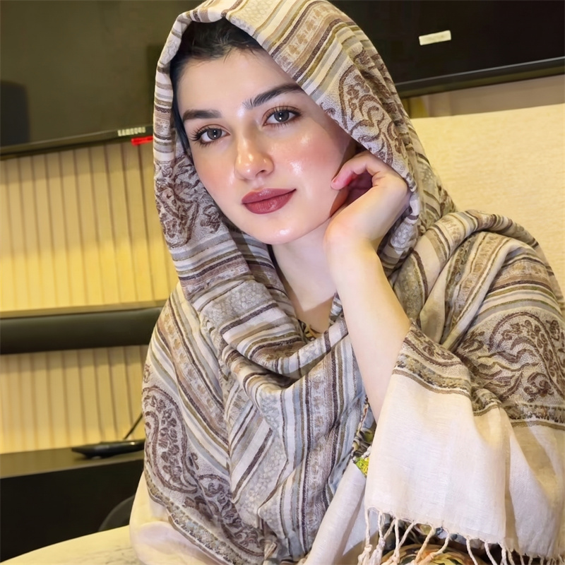 Hijab vintage à imprimé cachem - Vintage Fashion Women avis et prix