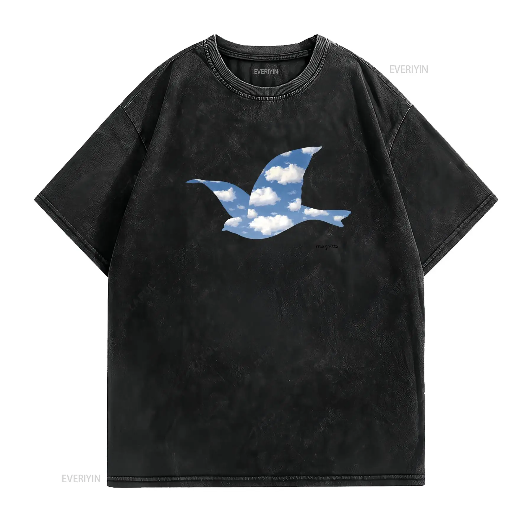 T-shirt vintage délavé avec il - Vintage Fashion Design Retoure avis et prix