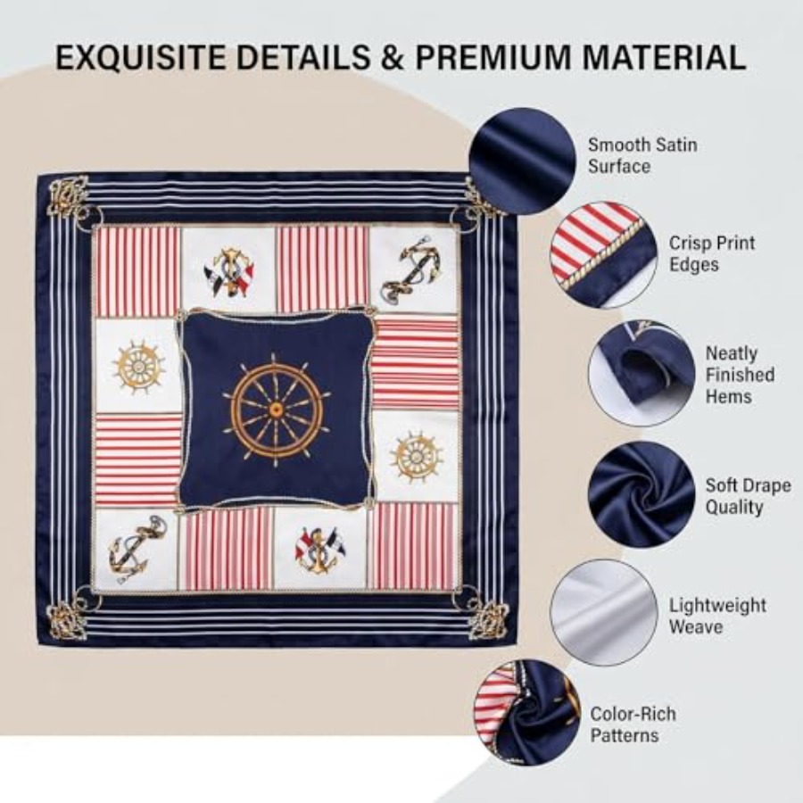 Lot de 10 foulards carrés en s - Vintage Fashion Patterns avis et prix