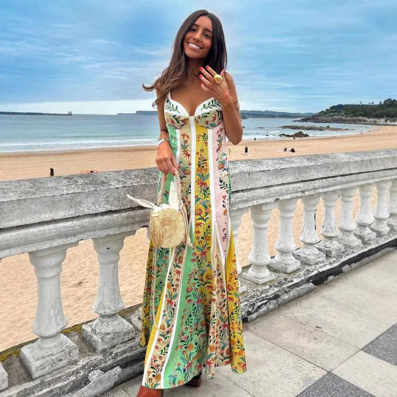 Robe longue élégante sans manc - V Vintage Fashion avis et prix