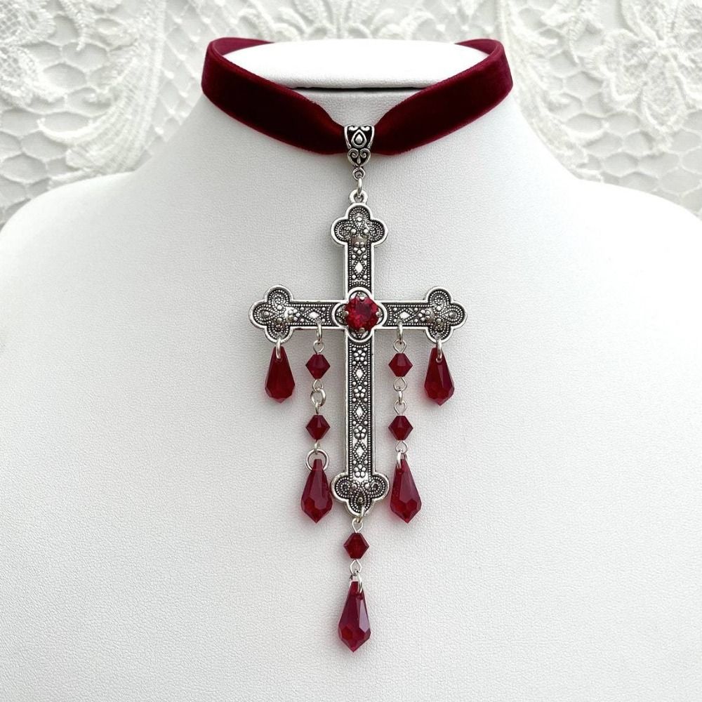Grand pendentif croix de Style - Vintage Fashion Look avis et prix